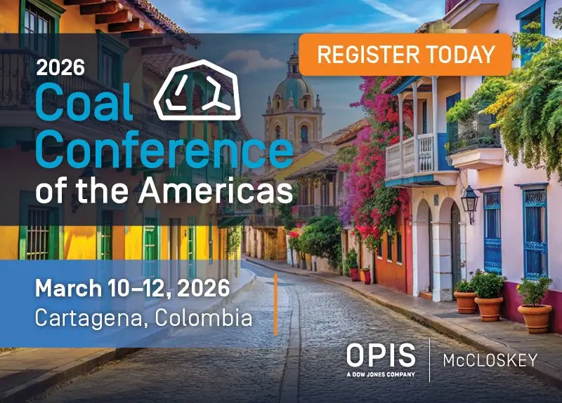 2026 McCloskey Coal Conference of the Americas – event banner for Cartagena, Colombia