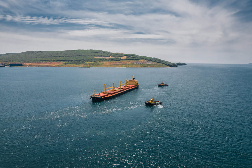 Bulk carrier transporting coal for China coal imports
