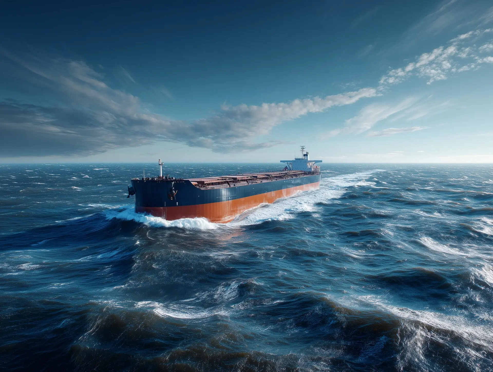 coal carrier bulk transport ship on open sea for global coal market weekly outlook