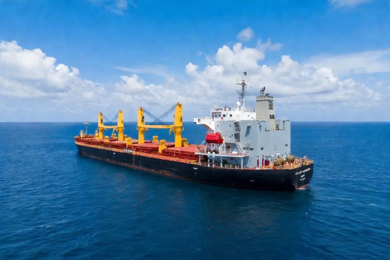 Bulk carrier transporting coal in the global seaborne coal market