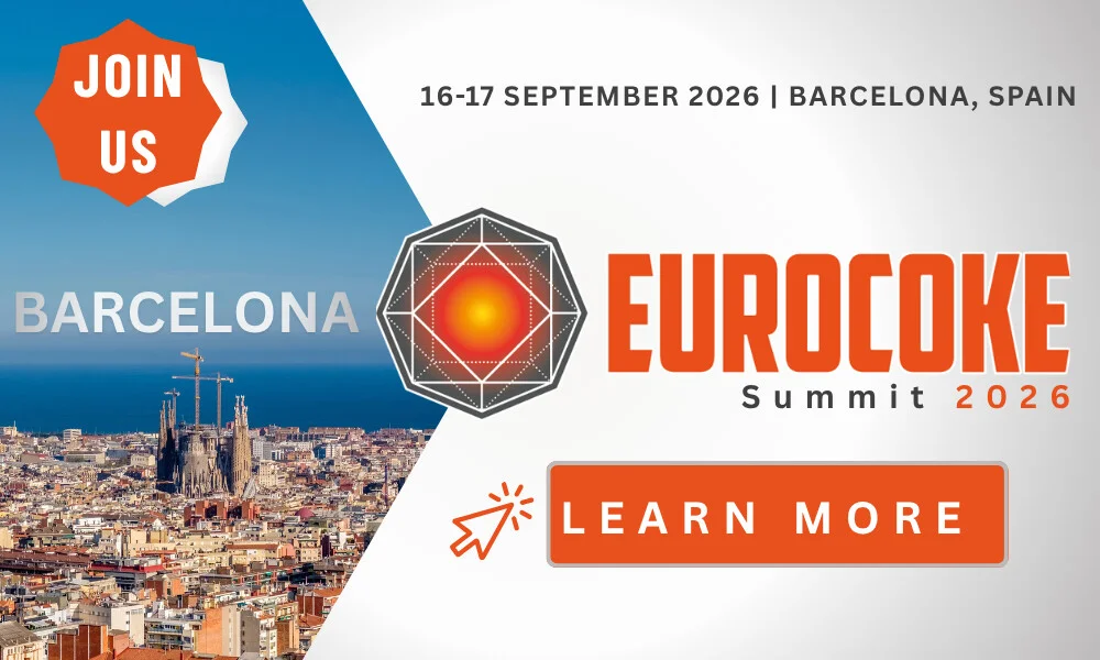 Promotional banner for EuroCoke Summit 2026 in Barcelona, Spain (Sept 16–17) with a Learn More call-to-action.