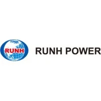 RUNH POWER logo with a blue globe emblem on the left and bold 'RUNH POWER' text on the right.