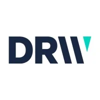 DRIV logo: bold navy letters with a turquoise triangle at the end.