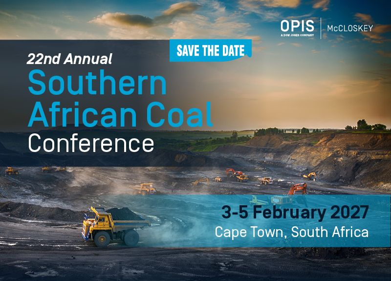 Southern African coal conference 2027 banner featuring an open-pit coal mine and haul trucks